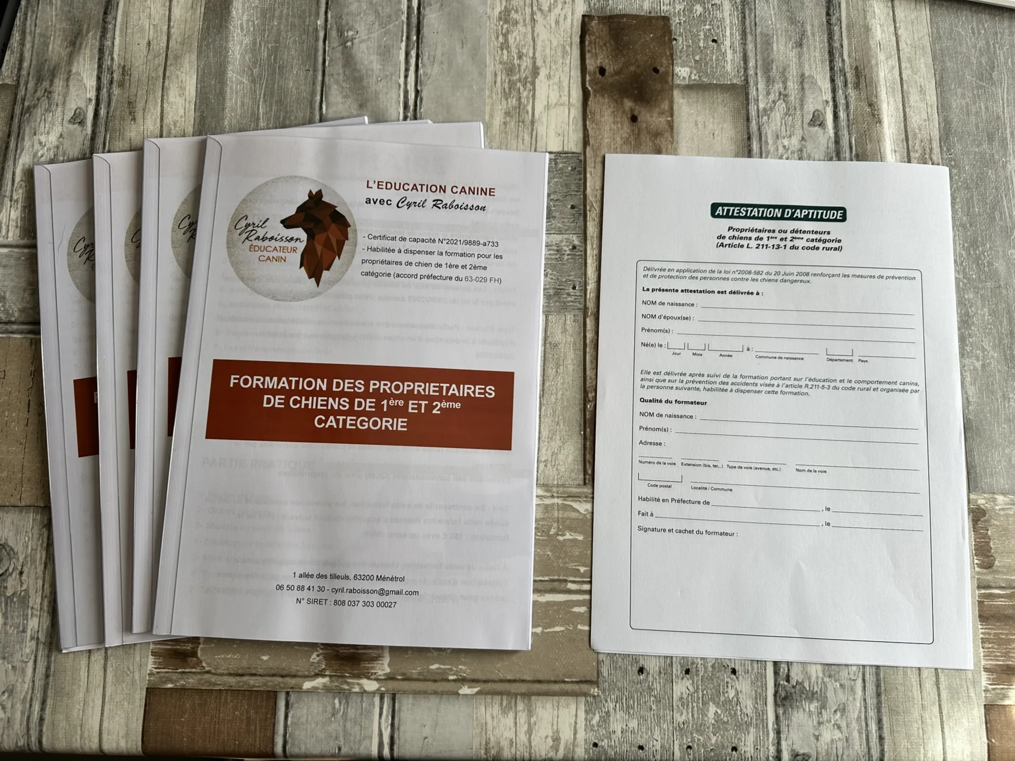 Attestation de formation